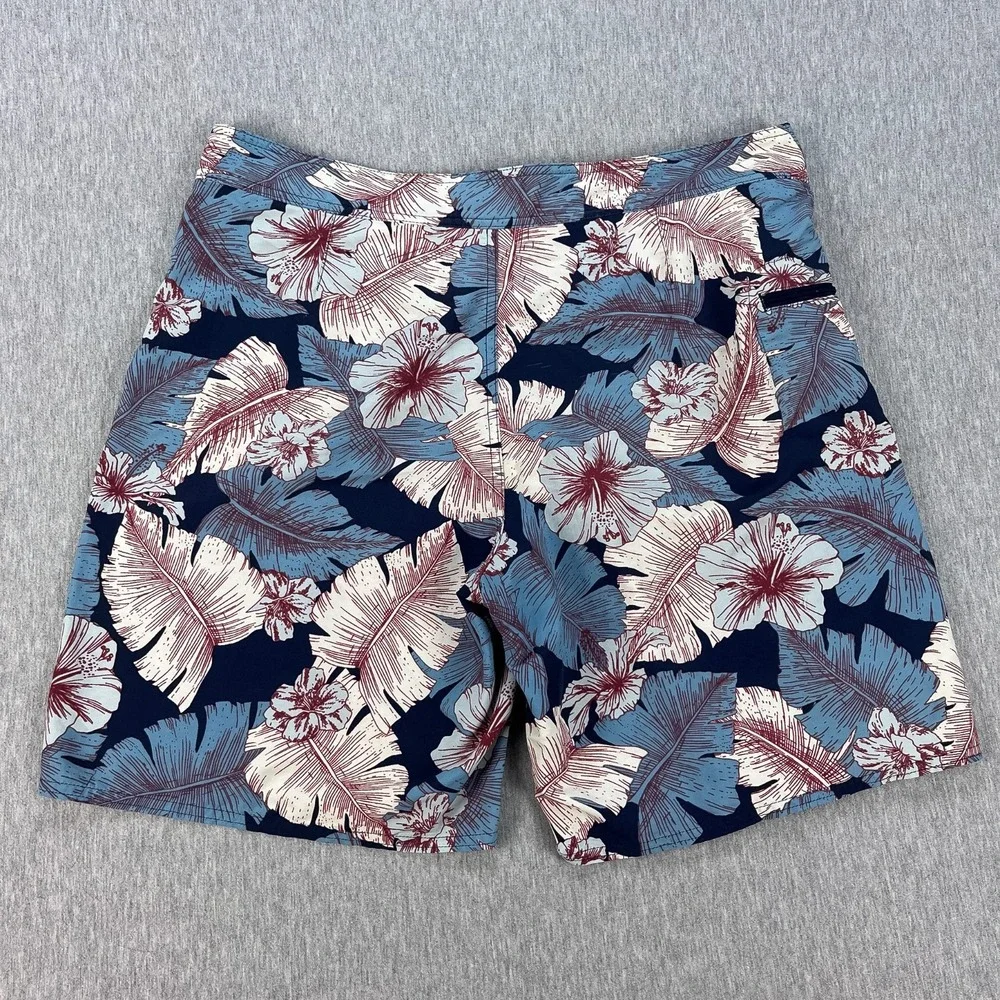 Patagonia Wavefarer Board Shorts Mens 34 Blue Floral 8